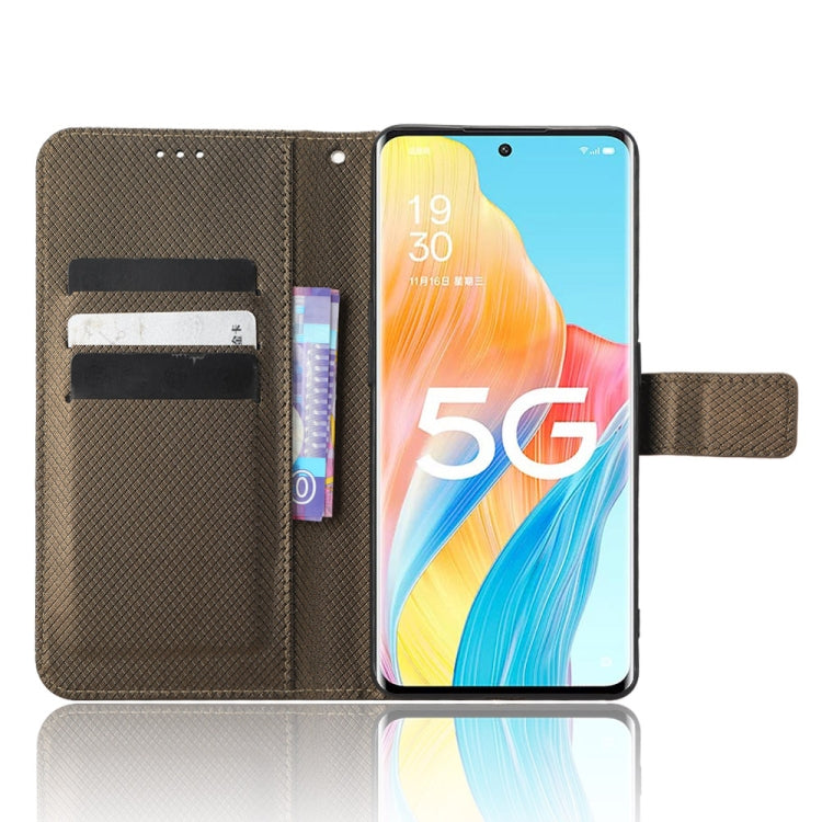 For OPPO Reno8 T 5G / A1 Pro Diamond Texture Leather Phone Case
