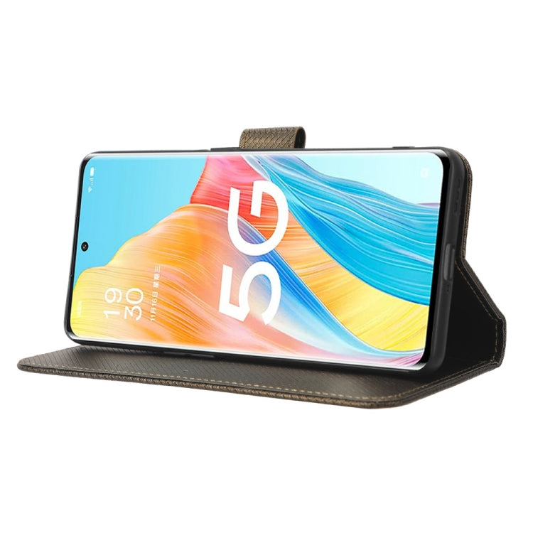 For OPPO Reno8 T 5G / A1 Pro Diamond Texture Leather Phone Case