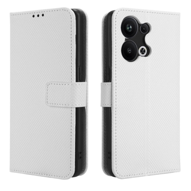 For OPPO Reno9 Pro+ 5G Diamond Texture Leather Phone Case