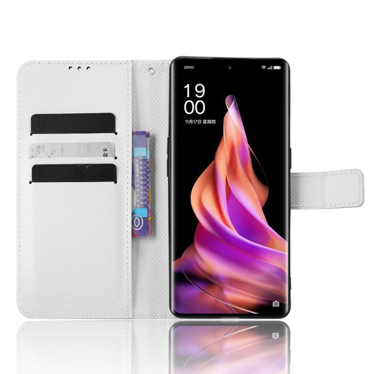 For OPPO Reno9 Pro+ 5G Diamond Texture Leather Phone Case