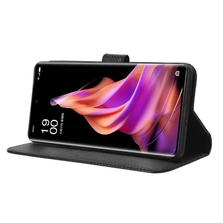 For OPPO Reno9 Pro+ 5G Diamond Texture Leather Phone Case