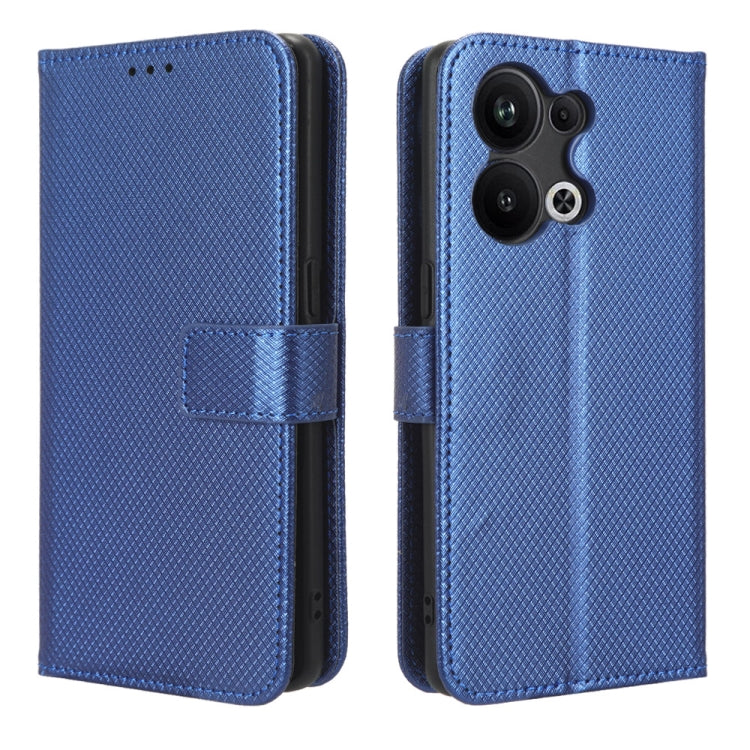 For OPPO Reno9 Pro+ 5G Diamond Texture Leather Phone Case