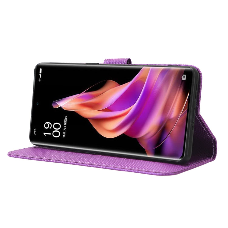 For OPPO Reno9 Pro+ 5G Diamond Texture Leather Phone Case