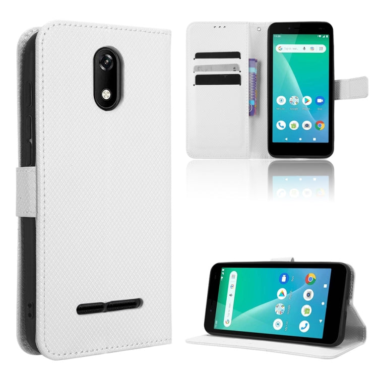 For Unimax UMX U696CL Diamond Texture Leather Phone Case