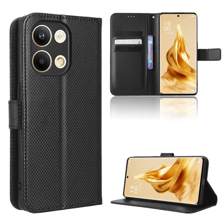 For OPPO Reno9 / Reno9 Pro 5G Diamond Texture Leather Phone Case