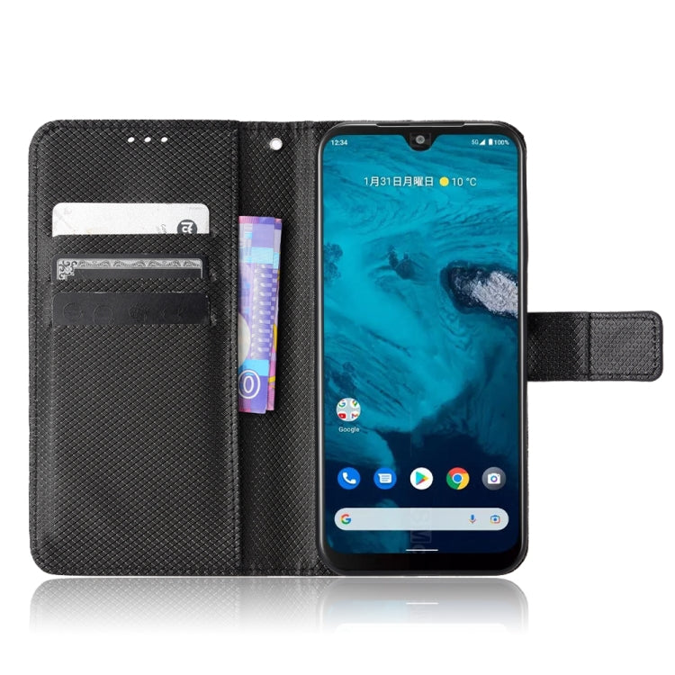 For Kyocera Android One S10 Diamond Texture Leather Phone Case