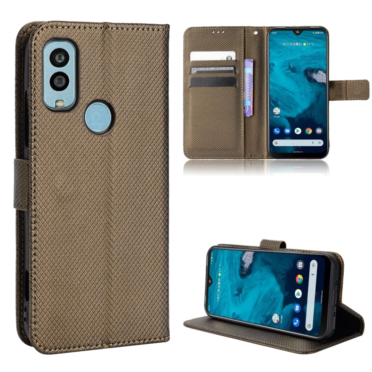For Kyocera Android One S10 Diamond Texture Leather Phone Case