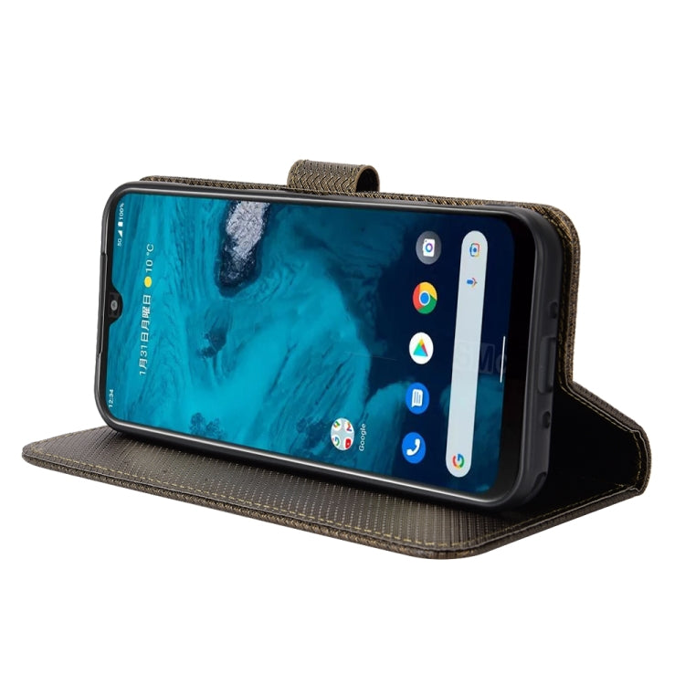 For Kyocera Android One S10 Diamond Texture Leather Phone Case