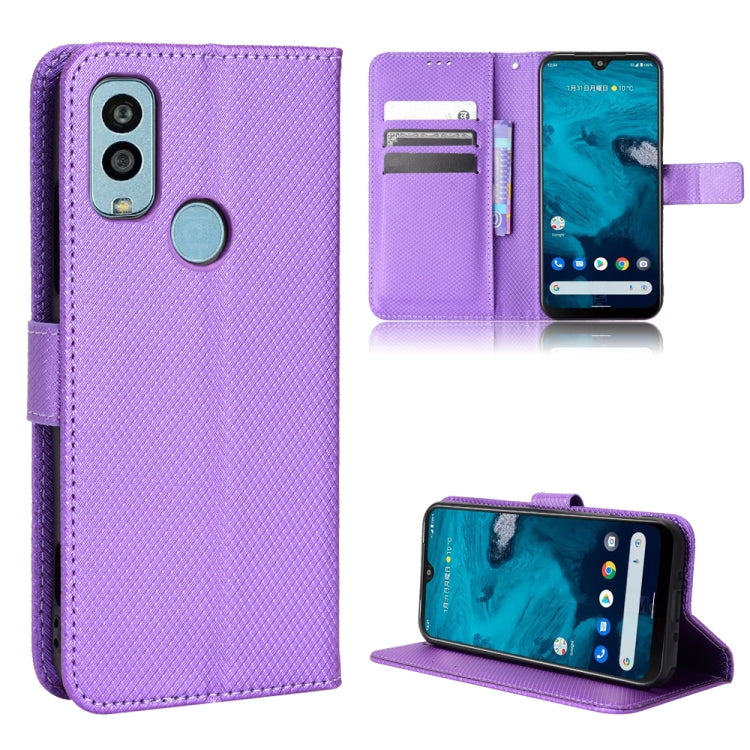 For Kyocera Android One S10 Diamond Texture Leather Phone Case