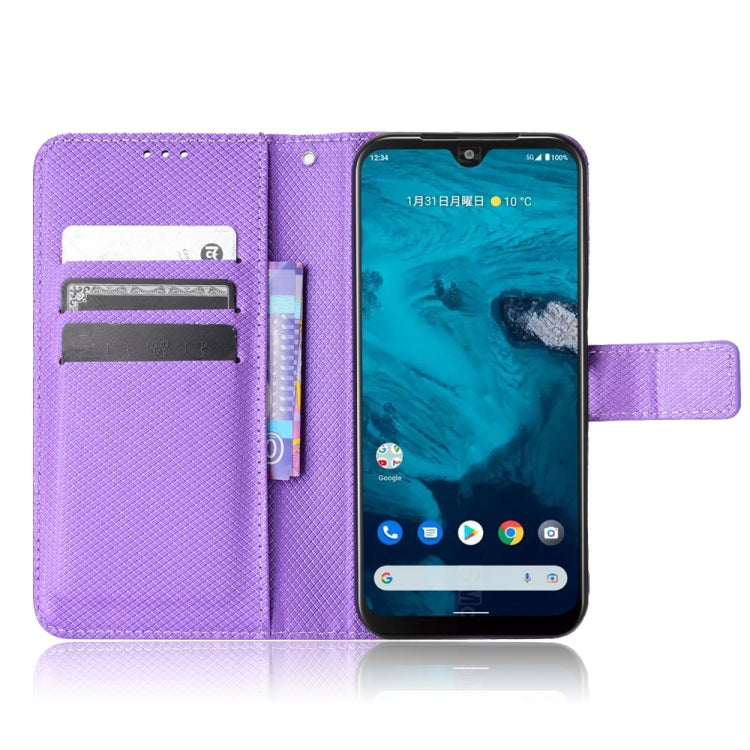 For Kyocera Android One S10 Diamond Texture Leather Phone Case