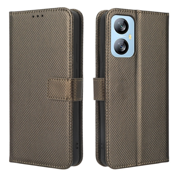 For Blackview A52 Diamond Texture Leather Phone Case