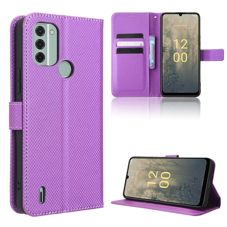 For Nokia C31 Diamond Texture Leather Phone Case