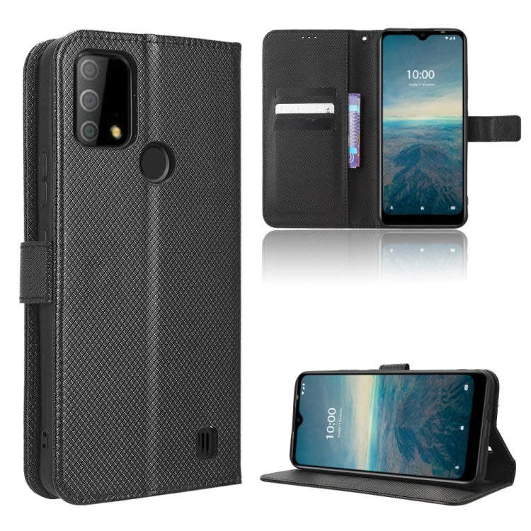 For Vodafone Smart V22 Diamond Texture Leather Phone Case