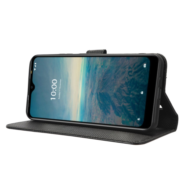 For Vodafone Smart V22 Diamond Texture Leather Phone Case