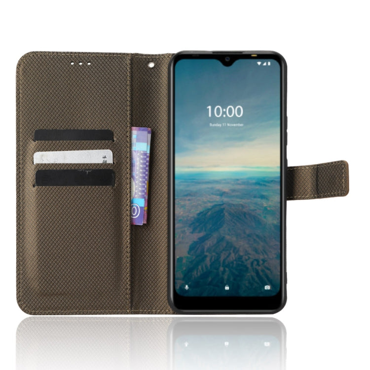 For Vodafone Smart V22 Diamond Texture Leather Phone Case