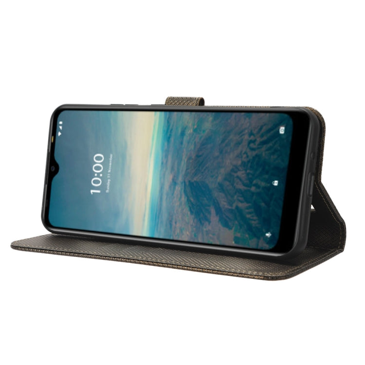 For Vodafone Smart V22 Diamond Texture Leather Phone Case