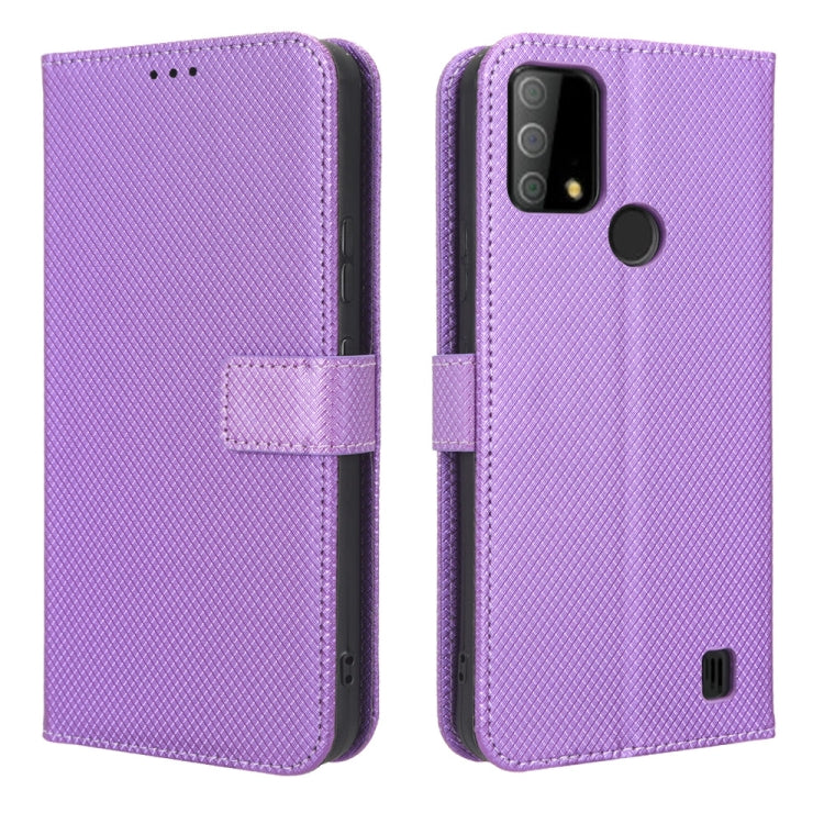 For Vodafone Smart V22 Diamond Texture Leather Phone Case