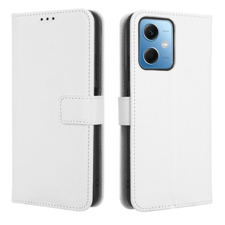 For Xiaomi Poco X5 5G / Redmi Note 12 5G Diamond Texture Leather Phone Case