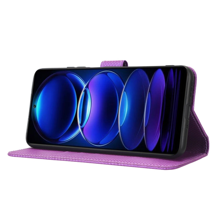 For Xiaomi Poco X5 5G / Redmi Note 12 5G Diamond Texture Leather Phone Case