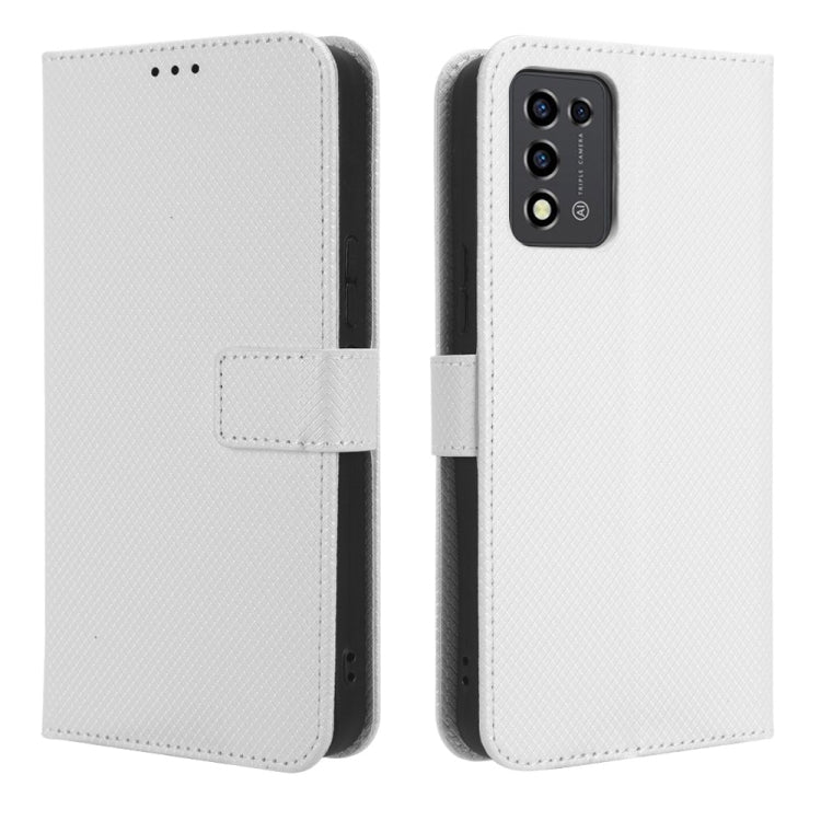 For ZTE Libero 5G III Diamond Texture Leather Phone Case