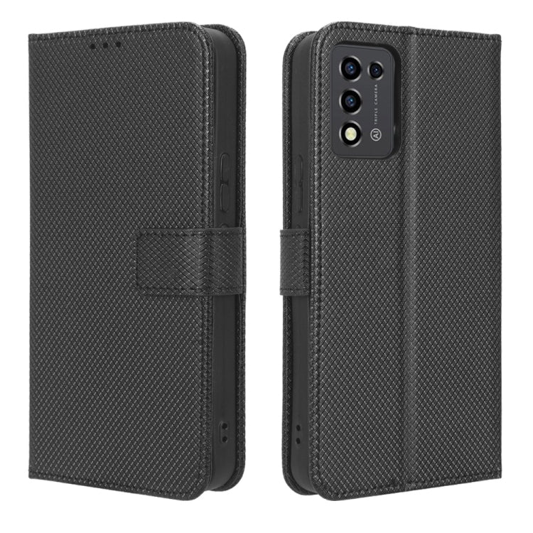 For ZTE Libero 5G III Diamond Texture Leather Phone Case
