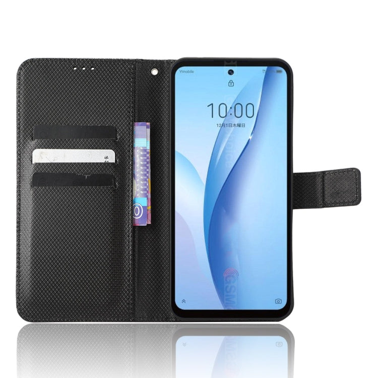 For ZTE Libero 5G III Diamond Texture Leather Phone Case