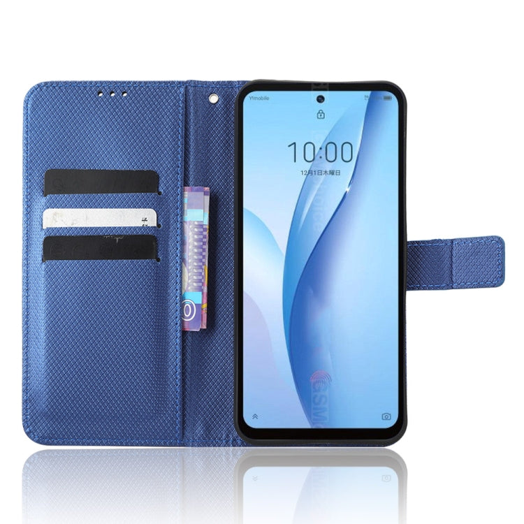 For ZTE Libero 5G III Diamond Texture Leather Phone Case