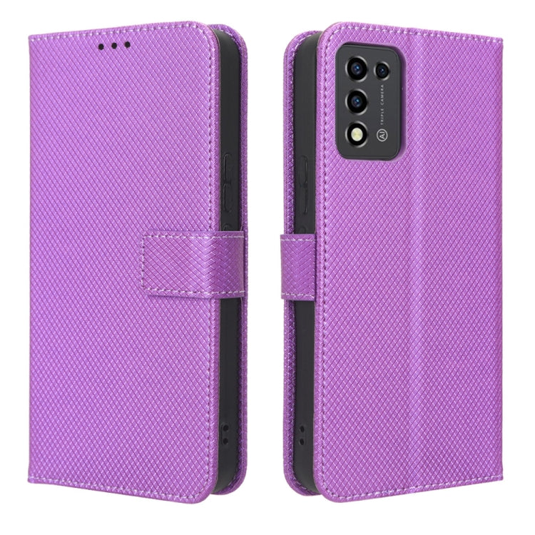 For ZTE Libero 5G III Diamond Texture Leather Phone Case