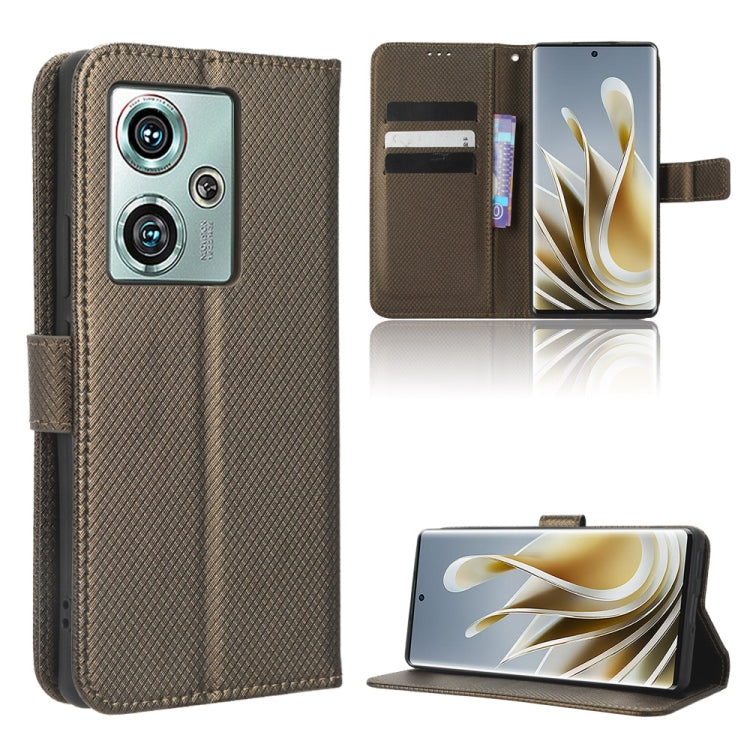 For ZTE nubia Z50 Diamond Texture Leather Phone Case