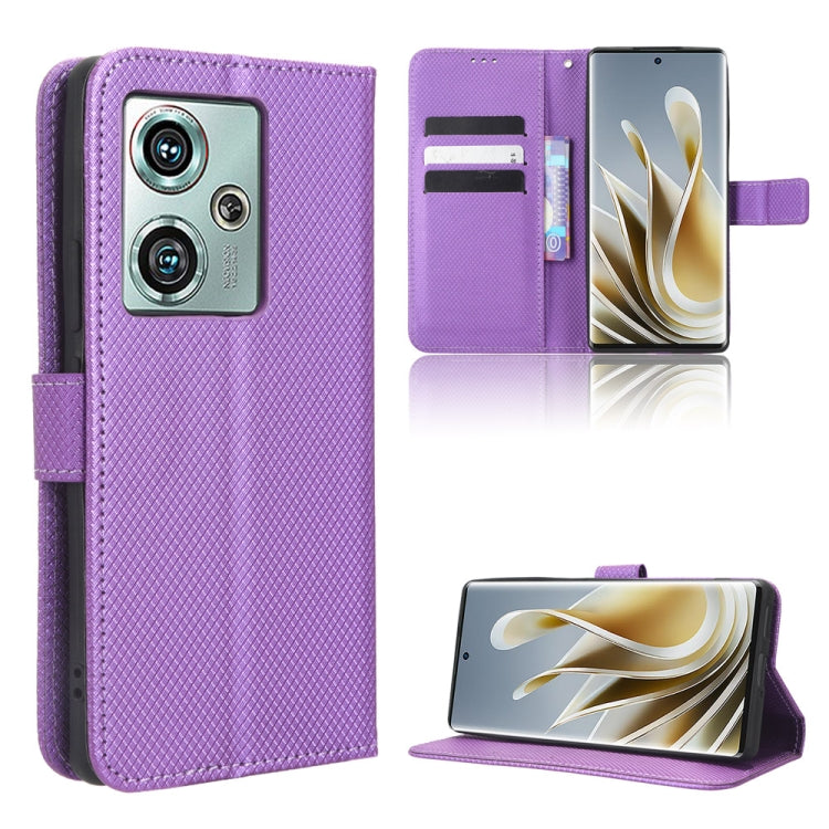 For ZTE nubia Z50 Diamond Texture Leather Phone Case