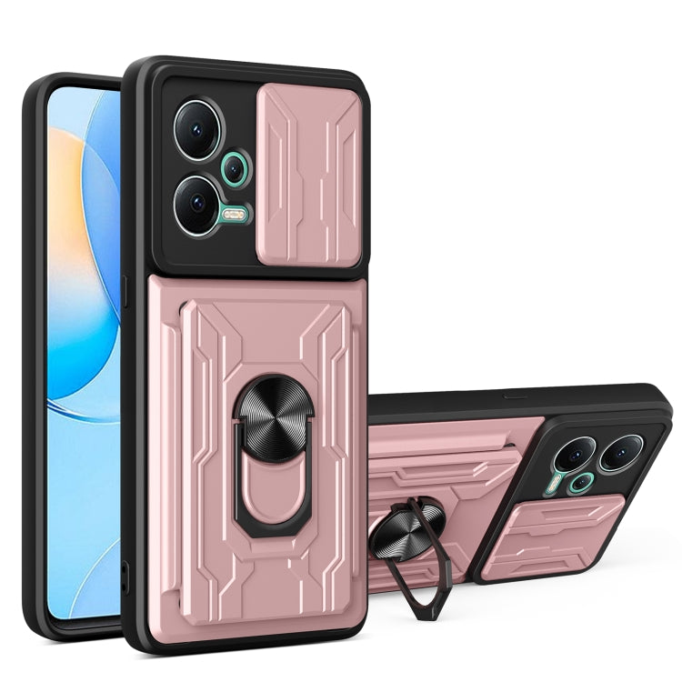 For Xiaomi Redmi Note 12 5G Sliding Camshield Card Phone Case