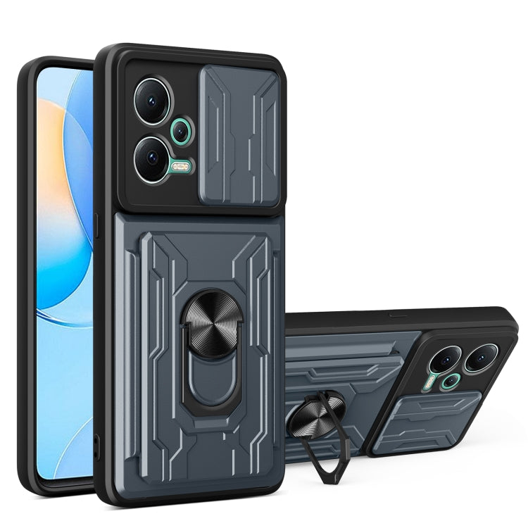 For Xiaomi Redmi Note 12 5G Sliding Camshield Card Phone Case