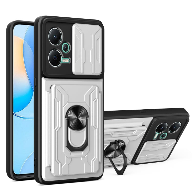 For Xiaomi Redmi Note 12 5G Sliding Camshield Card Phone Case