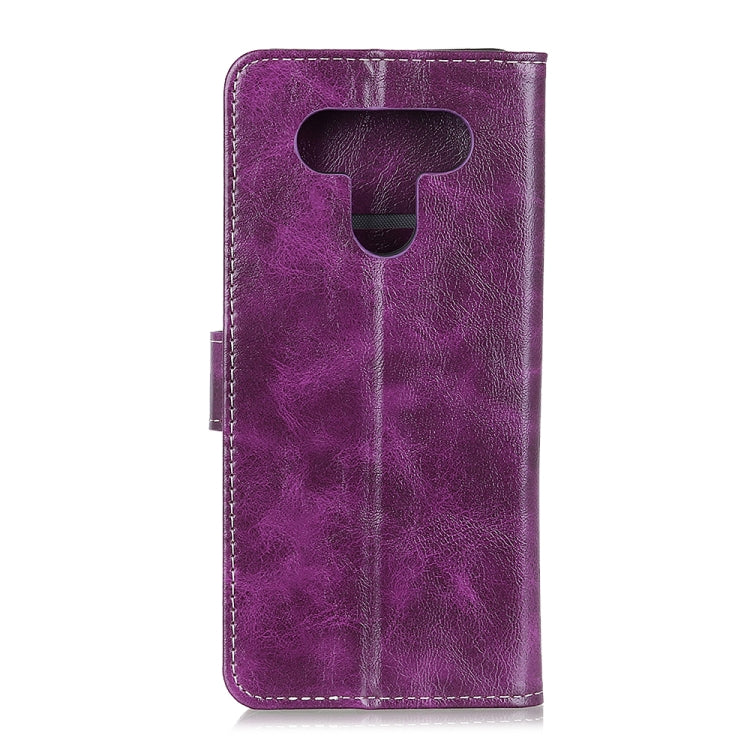 For LG K51 / Q51 Retro Crazy Horse Texture Horizontal Flip Leather Case with Holder & Card Slots & Photo Frame & Wallet