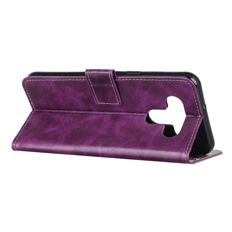 For LG K51 / Q51 Retro Crazy Horse Texture Horizontal Flip Leather Case with Holder & Card Slots & Photo Frame & Wallet