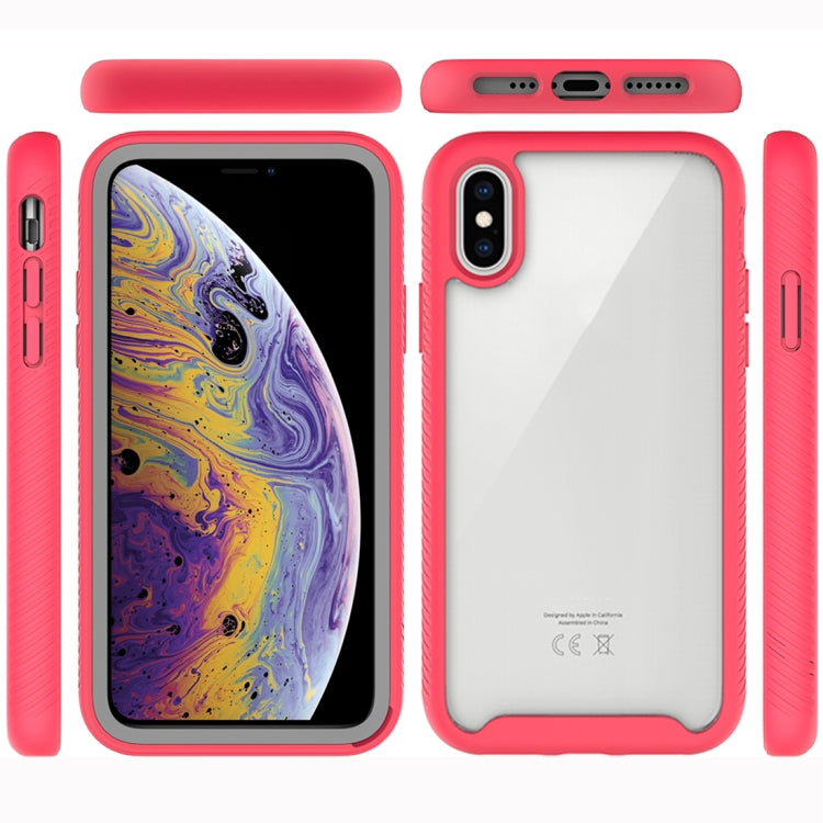 For iPhone XS Max Starry Sky Solid Color Series Shockproof PC + TPU Protective Case