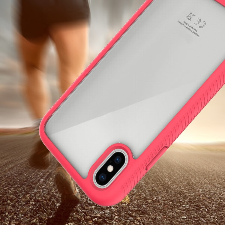 For iPhone XS Max Starry Sky Solid Color Series Shockproof PC + TPU Protective Case