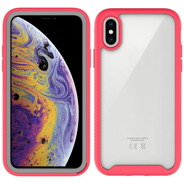 For iPhone XS Max Starry Sky Solid Color Series Shockproof PC + TPU Protective Case