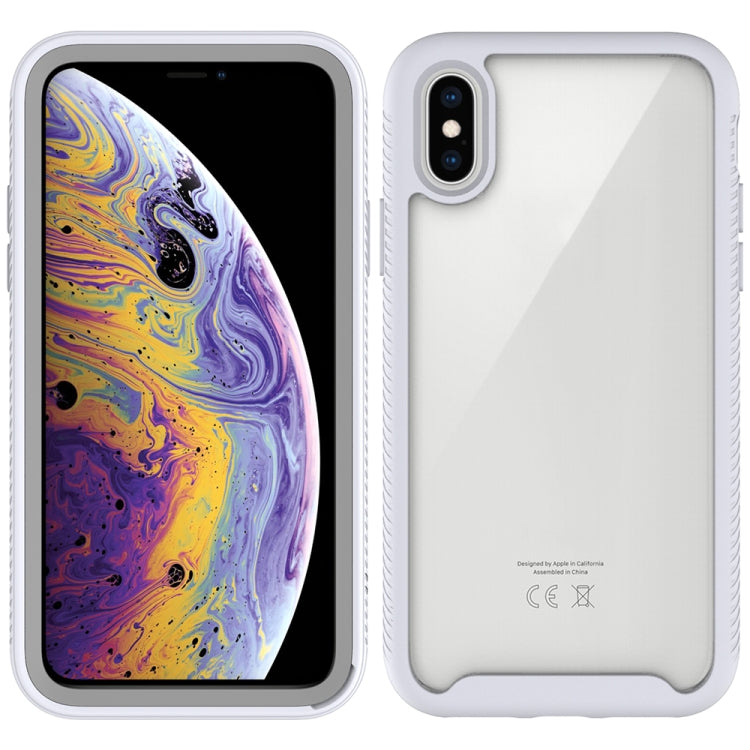 For iPhone XS Max Starry Sky Solid Color Series Shockproof PC + TPU Protective Case