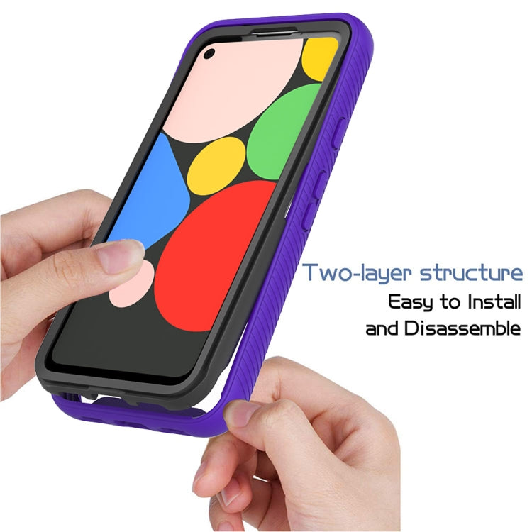 For Google Pixel 4a Starry Sky Solid Color Series Shockproof PC + TPU Protective Case