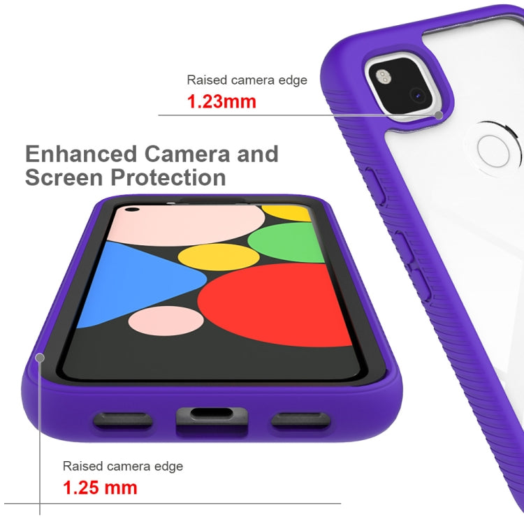 For Google Pixel 4a Starry Sky Solid Color Series Shockproof PC + TPU Protective Case