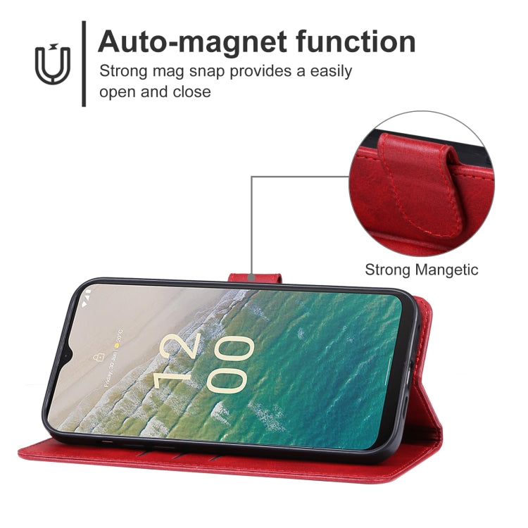 For Nokia C32 Leather Phone Case