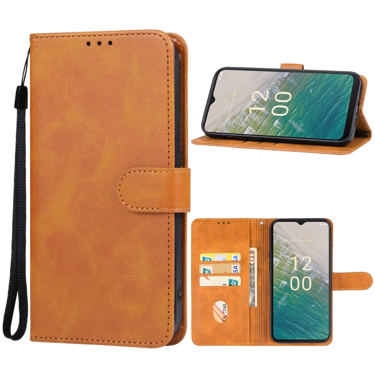 For Nokia C32 Leather Phone Case