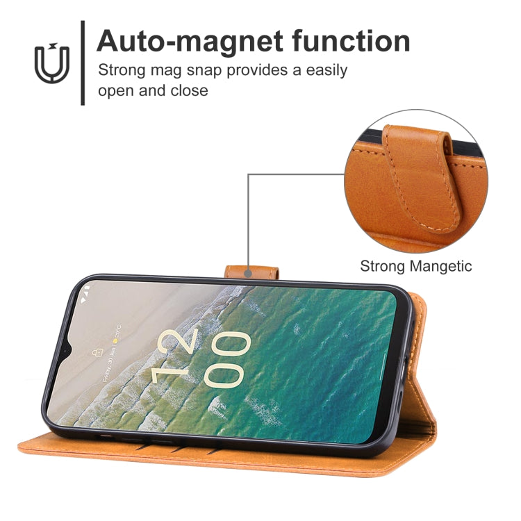 For Nokia C32 Leather Phone Case