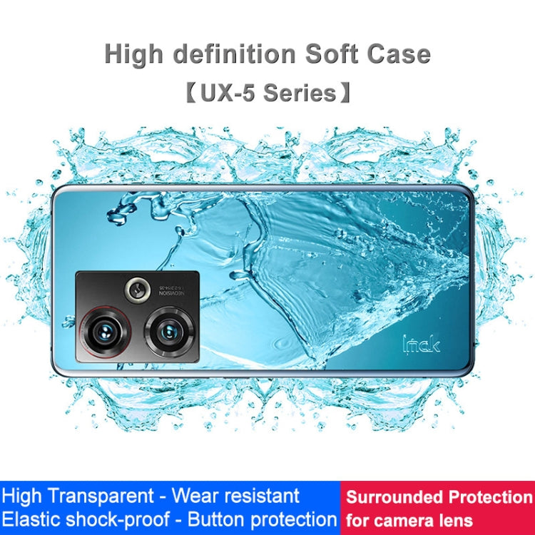 For ZTE nubia Z50 5G IMAK UX-5 Series Transparent Shockproof TPU Protective Case