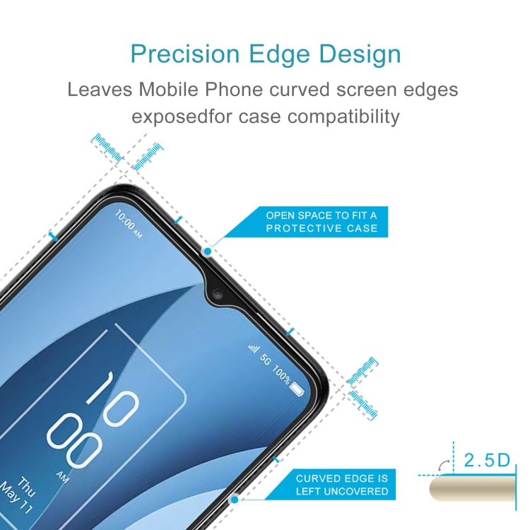 For TCL 40 X 50 PCS 0.26mm 9H 2.5D Tempered Glass Film