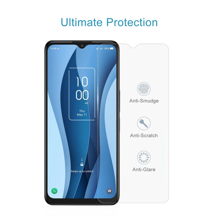 For TCL 40 X 50 PCS 0.26mm 9H 2.5D Tempered Glass Film
