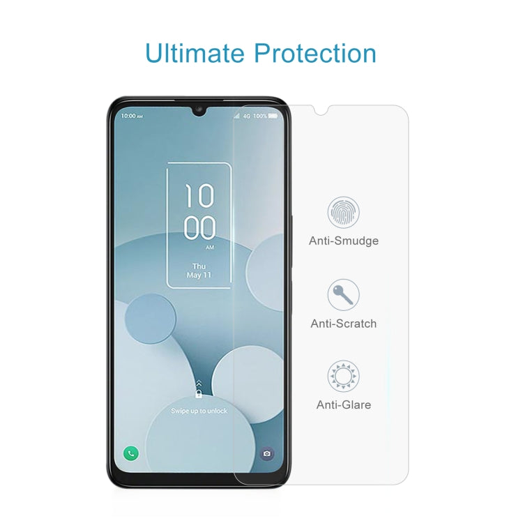 For TCL 40 XL 50 PCS 0.26mm 9H 2.5D Tempered Glass Film