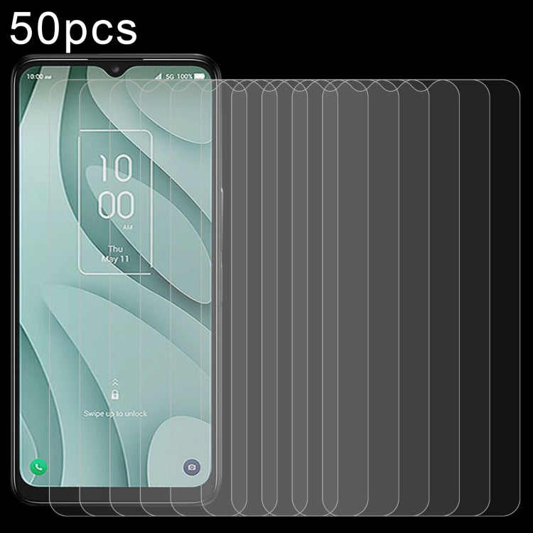 For TCL 40 XE 50 PCS 0.26mm 9H 2.5D Tempered Glass Film