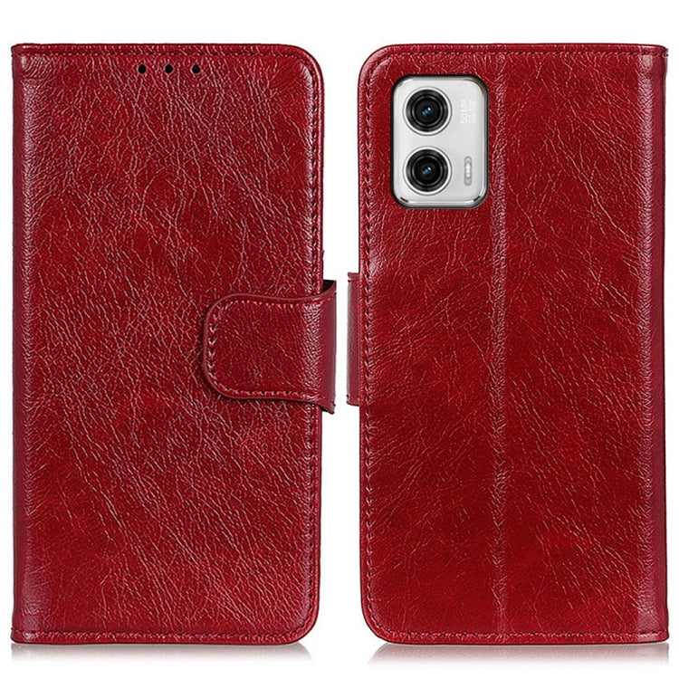 For Motorola Moto G73 5G Nappa Texture Flip Leather Phone Case